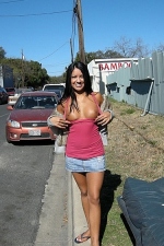 latin teen public flash