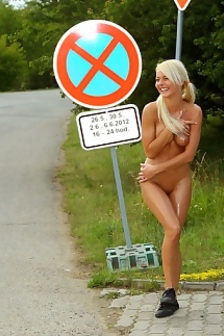 Pinky June Hitchhike Nude